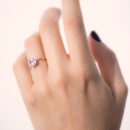 Cushion Morganite Engagement Ring - Image 3