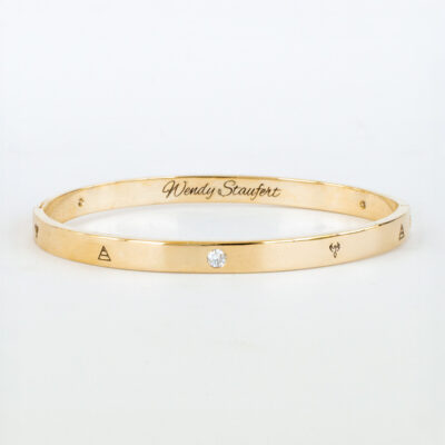 Brazalete Oval Oro Sólido