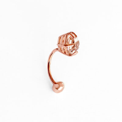 Piercing Hexy — Oro Rosa 14K