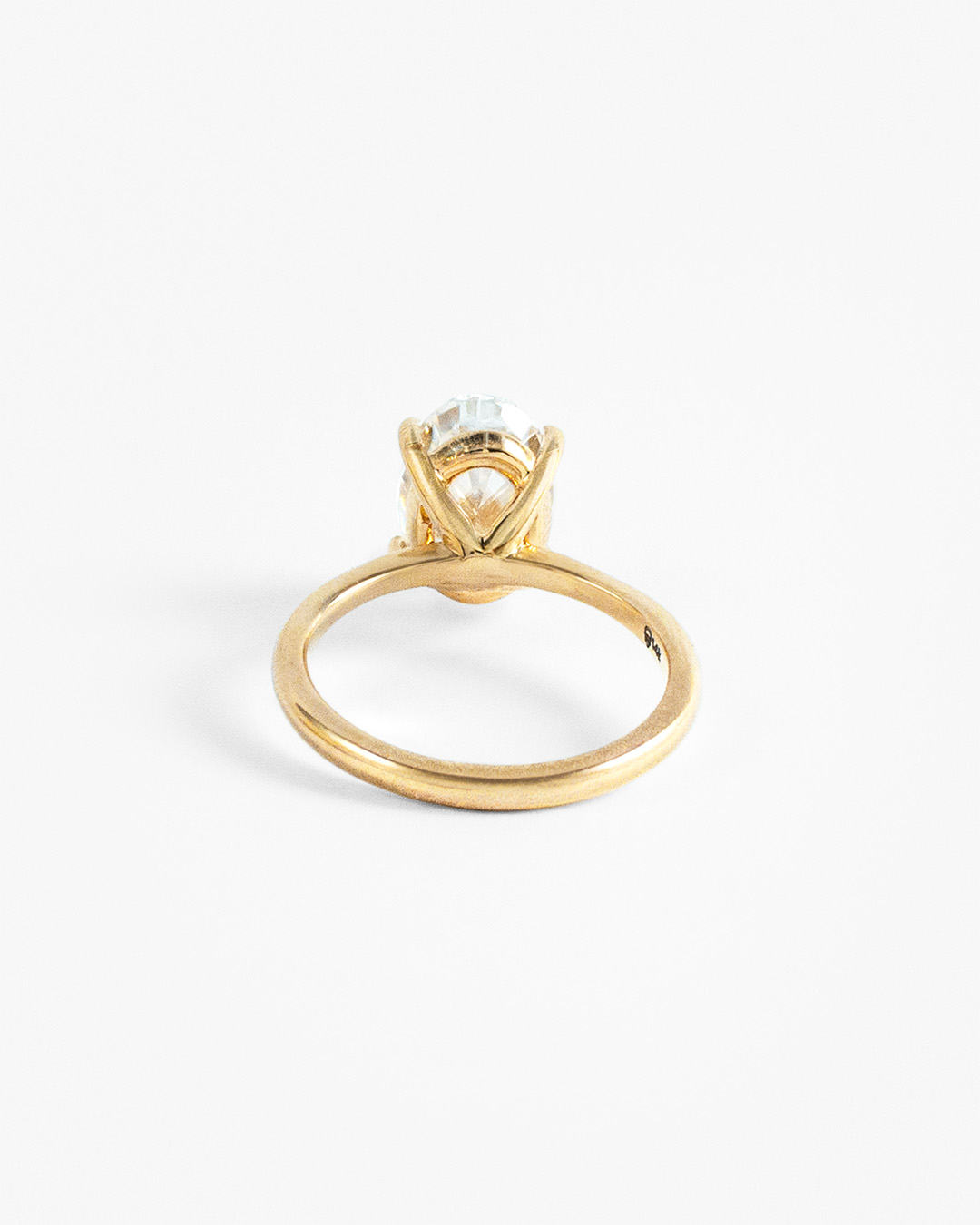 Anillo Solitario Oval Crushed Ice - Imagen 5