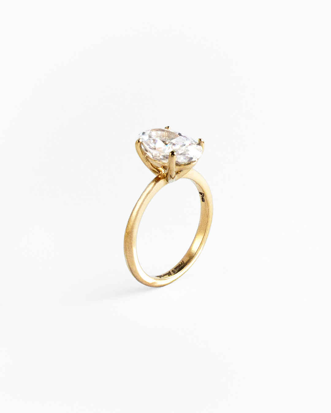 Anillo Solitario Oval Crushed Ice - Imagen 3