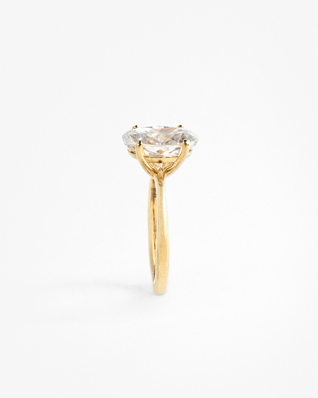 Anillo Solitario Oval Crushed Ice - Imagen 4