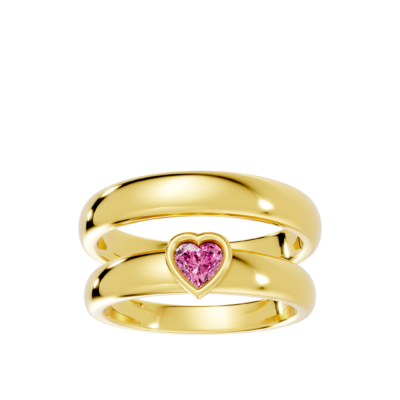 Set de Argollas Corazón